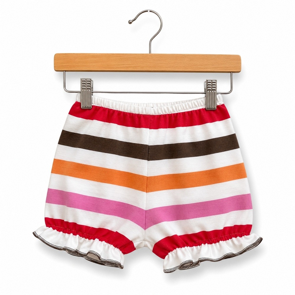 Chez Ami Patsy Aiken Girls Bloomers Size 2 Multi Stripe Print Knit NEW‎